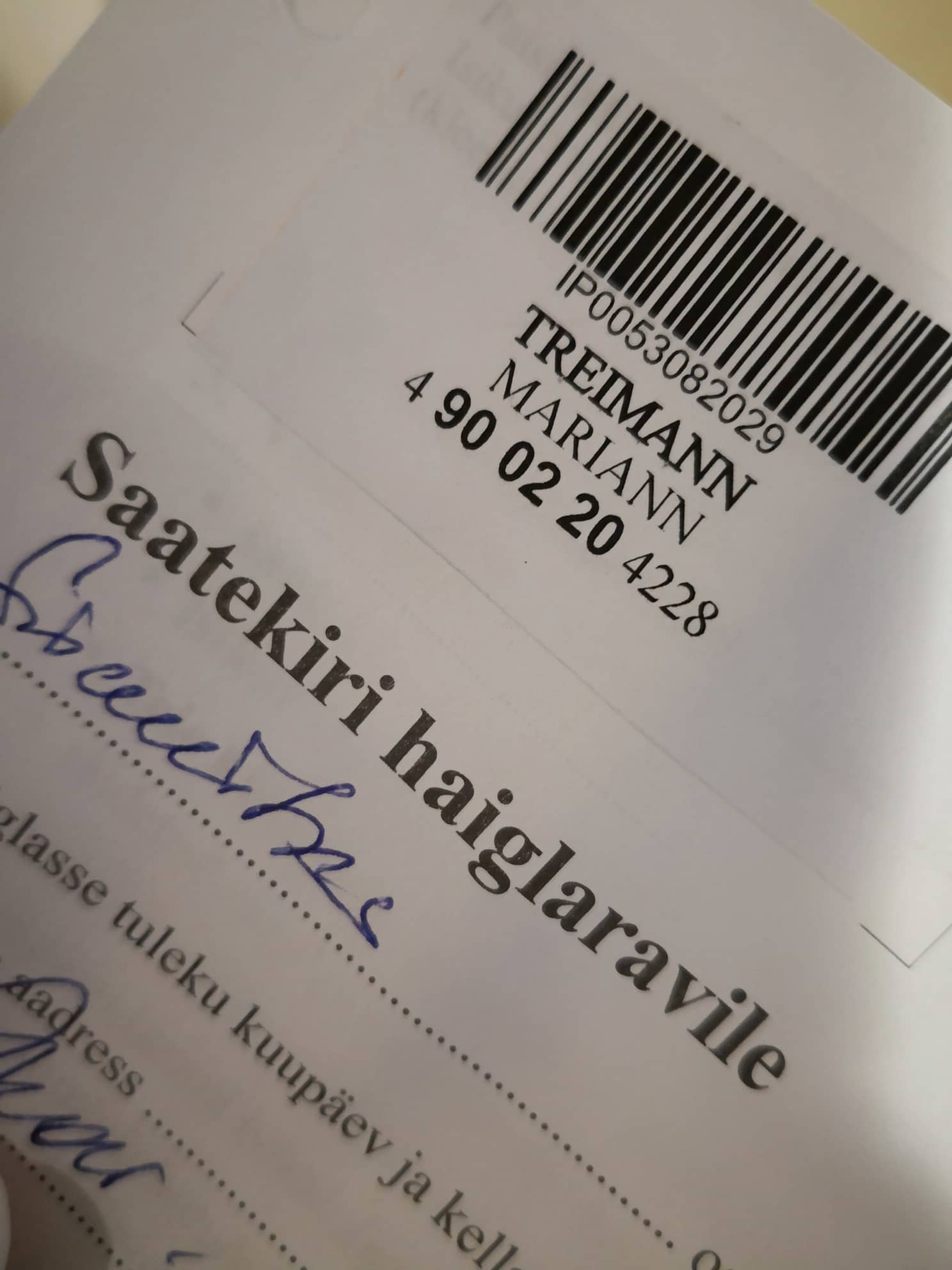 ei taha esilekutsumist